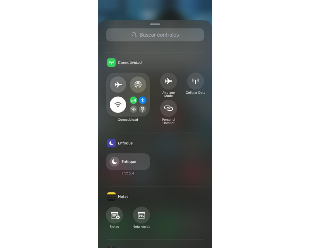 Nueva pantalla de control en iOS 18 (5)