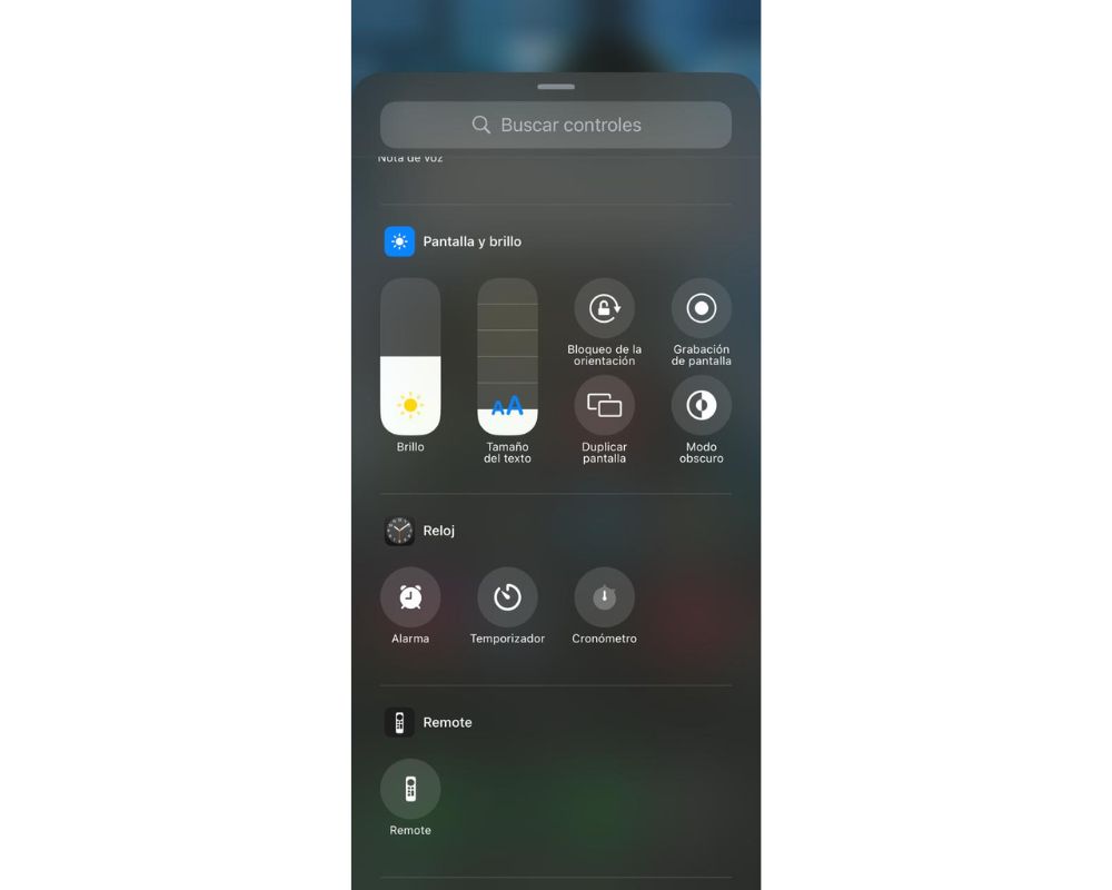 Nueva pantalla de control en iOS 18 (6)