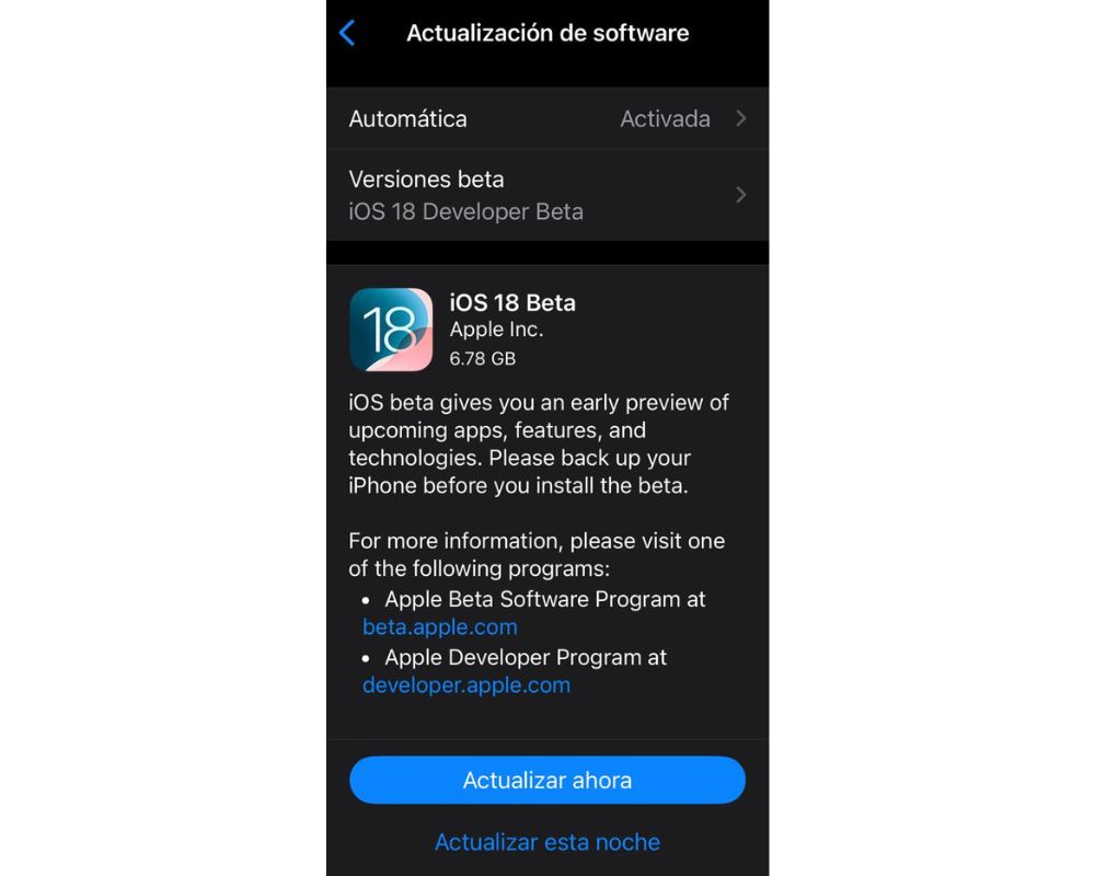 iOS 18 primeros pasos (1)