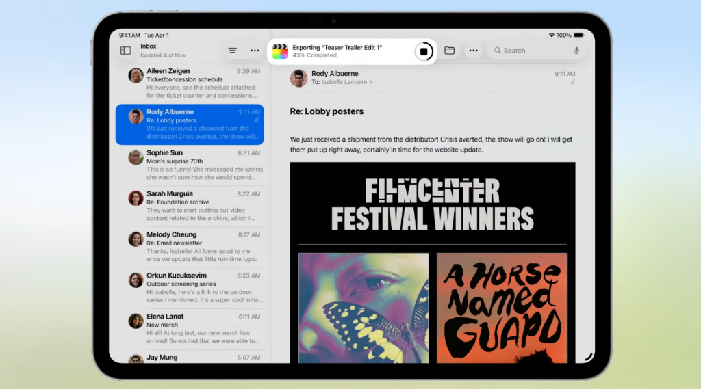 Back Ground Tasks llega a iPadOS. Puedes descargar un archivo y seguir navegando. Ya estaba disponible en iOS.