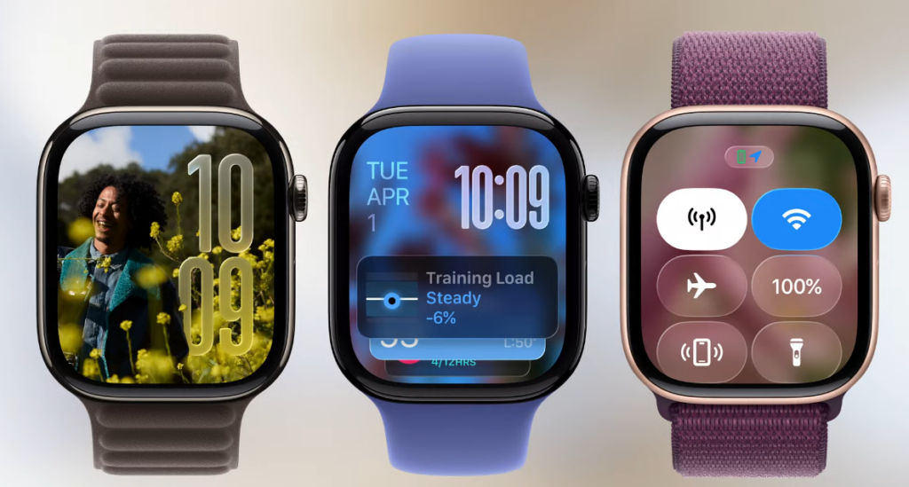 Así luce el Liquid Glass en el Apple Watch.