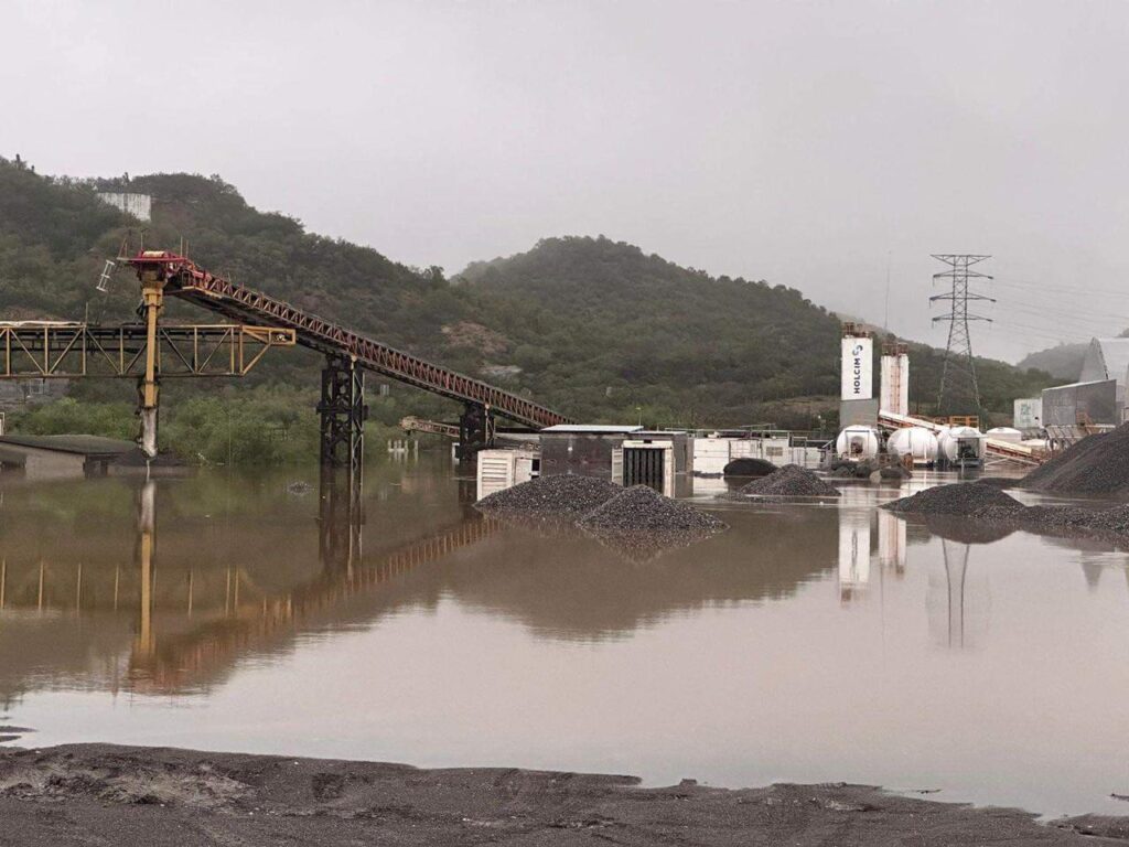 La planta de bombeo sufrió inundaciones.