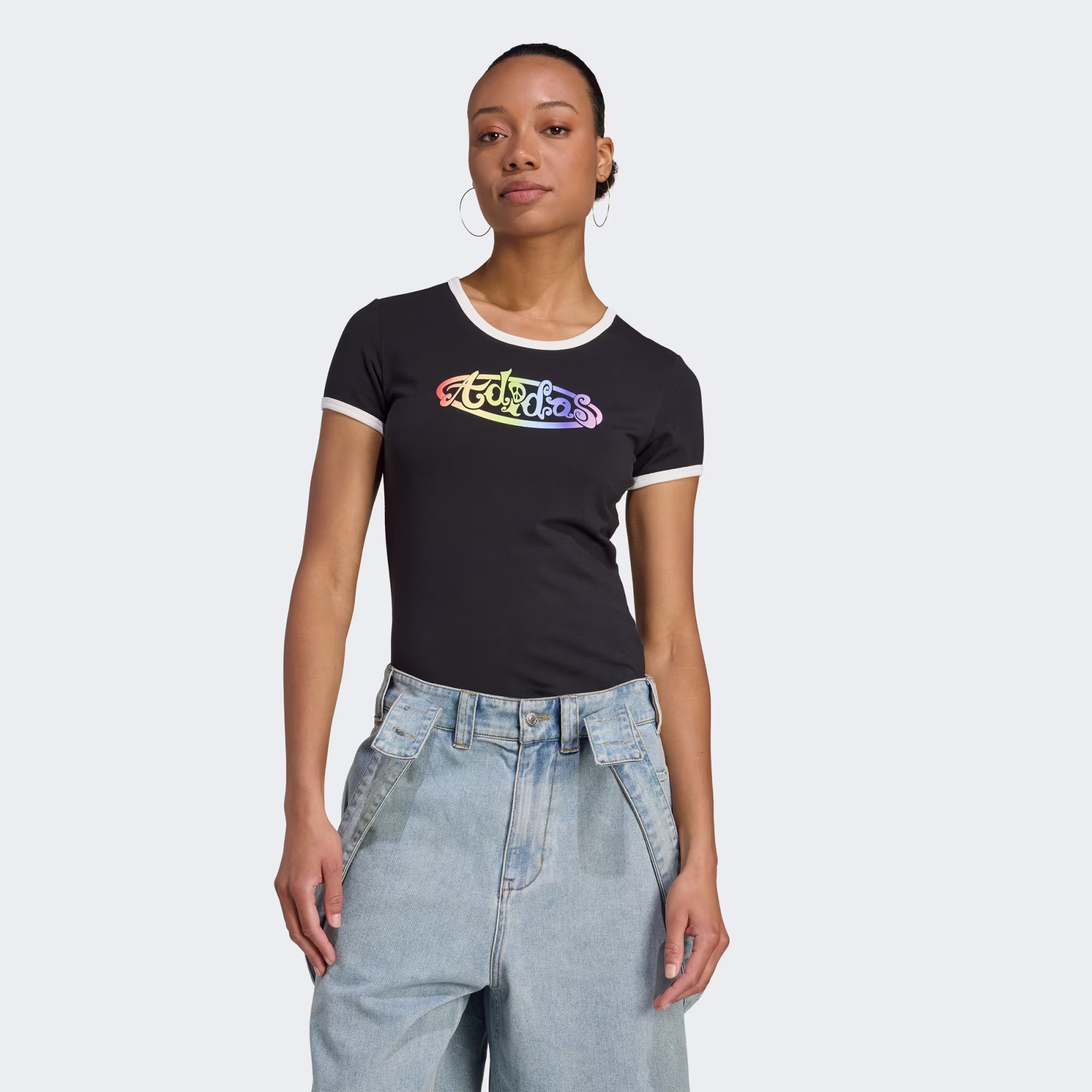 Playera Adidas estampada para mujer